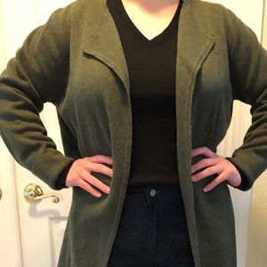 Sweater Coat - Olive Green